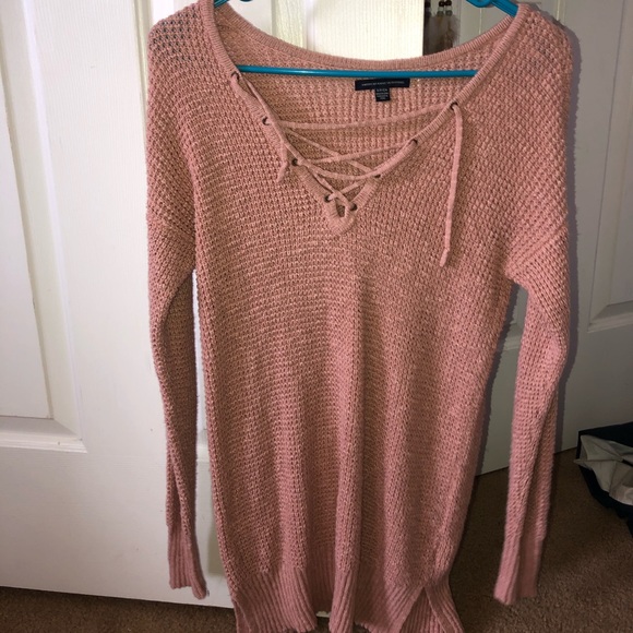 Criss cross v neck sweater - Picture 1 of 2
